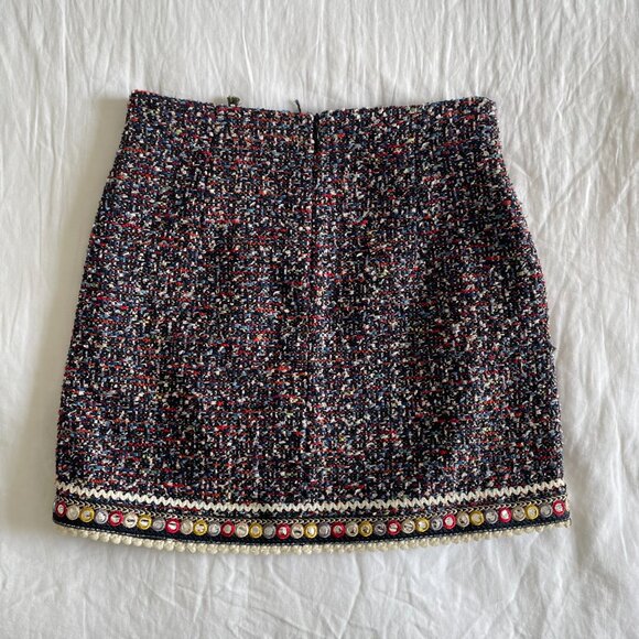 Zara Tweed Knit Multicolor Skirt (sz M) - Picture 5 of 8